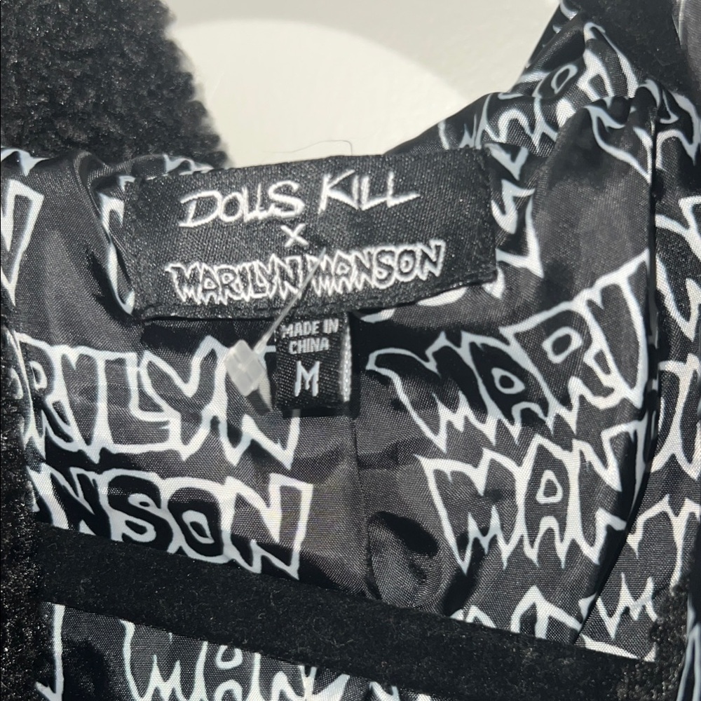 Dolls Kill x Marilyn Manson Graphic Black Jacket